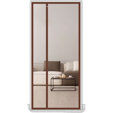 Moustiquaire magnétique pour porte - 100 x 220 cm - Anti-moustiques - Installation sans perçage - Convient aux cadres de porte en bois, fer, marbre, acier inoxydable, carrelage et autres - Moustiquair (1/5)