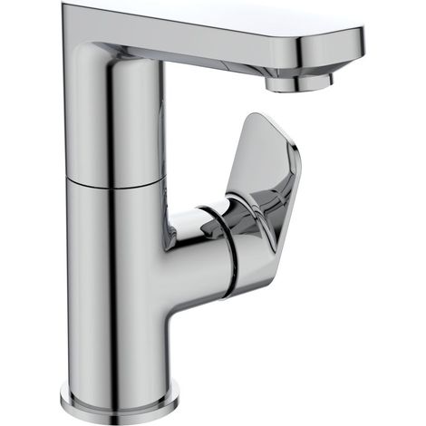 Ideal Standard Waschtisch-Armatur Tonic II, mit hohem Auslauf, 5 l/min., mit Ablaufgarnitur Ausld.120mm, Chrom (1/3)