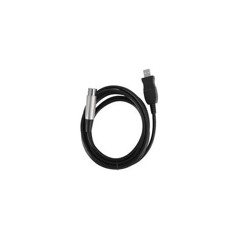 Câble adaptateur USB vers XLR pour microphone, 3 mètres.