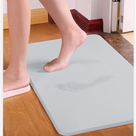 ALLIANDISTapis de Bain, Tapis Diatomite Antidéparant Séchage Rapide et Super Absorbant d'eau pour Salle de Bain 3545CM (1/3)