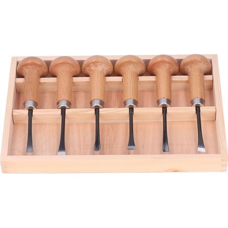 Kit de ciseaux à bois pour Sculpture, outils à main, poignée en champignon, accessoires d'artisanat d'art, bricolage (1/5)