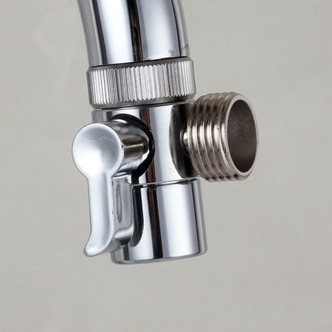 Adaptateur de robinet, inverseur de robinet de cuisine, vanne d'inversion, raccord de robinet pour robinet de douche de salle de bain (1/5)