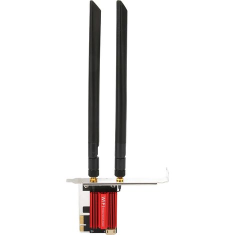 Carte WiFi 6E PCIe AX210 Pro, 5374 Mbps, Triple Bande 2.4/5/6 GHz, MU-MIMO, Plug & Play, Compatible Windows 10/11 et Linux (1/5)