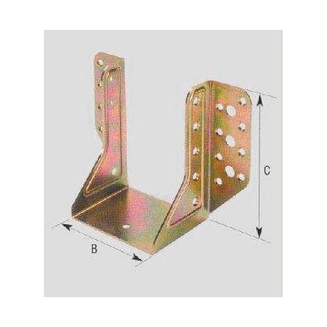 SUPPORTO APERTO PER TRAVE ART.784 - mm.81x120x2 spess.