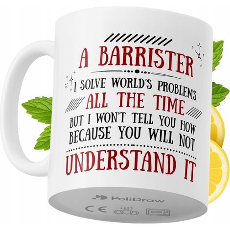 Tazza per avvocato, divertente e umoristica, ideale per caffè e tè, con grafica e testo divertenti. Perfetta per compleanni, onomastici e festività. Tazza premium per occasioni speciali, per casa, uff (1/5)