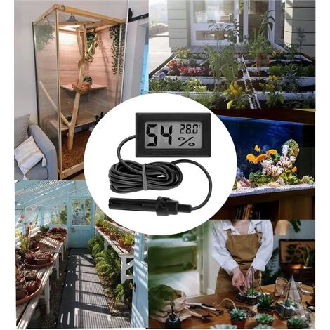 Thermomètre Hygromètre Intérieur Extérieur avec Sonde Détachable - Contrôle Précision Température Humidité (1/5)