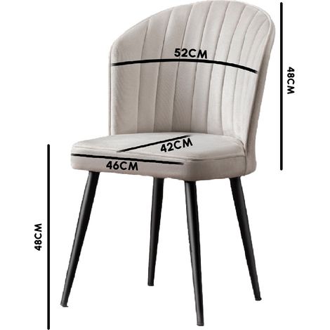 Sedia, seduta, sedia da pranzo Set Nero (1/4)
