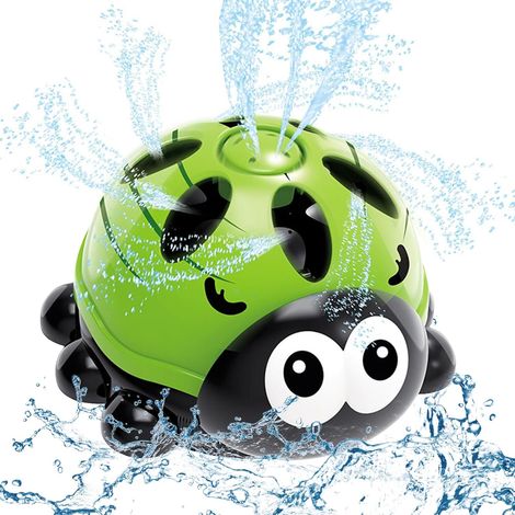 Jeu d Eau Exterieur Enfant, Arroseur d'eau, Enfants Jouet Piscine Rotatifs Automatiques 360°, Arroseur Jardin avec Adaptateur Tuyau Arrosage,Jeux d'eau Enfant Exterieur Arrosage Jardin (1/5)