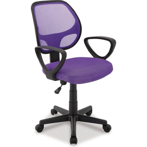 Chaise de bureau Buritos - Solide, réglable et ergonomique - Lila (1/5)