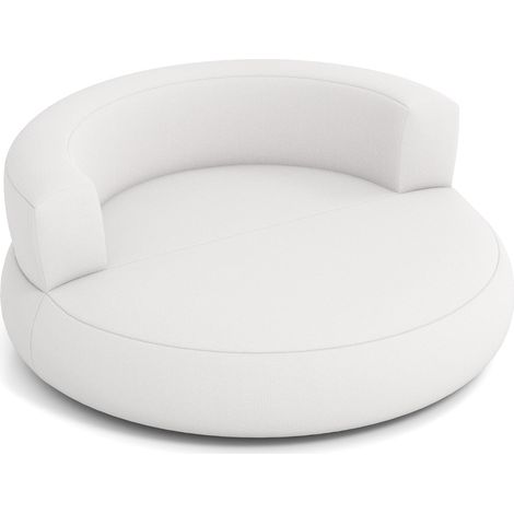 Sillón hinchable 160 x 164 x 61 cm confort total desmontable diseño ergonómico poliéster blanco 200017845