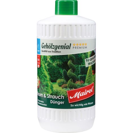 Mairol® Gehölzgenial Baum & Strauch Flüssigdünger Liquid für 500 Liter - 1 Liter