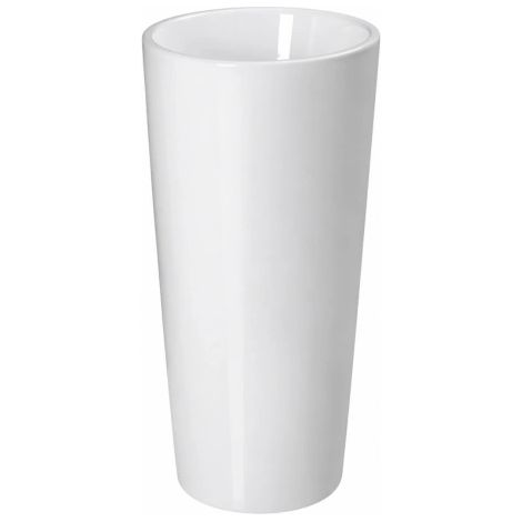 Lavabo a terra freestanding tondo in ceramica bianca modello boreas 40 40x39 cm - altezza 82 cm BARBOTTINA