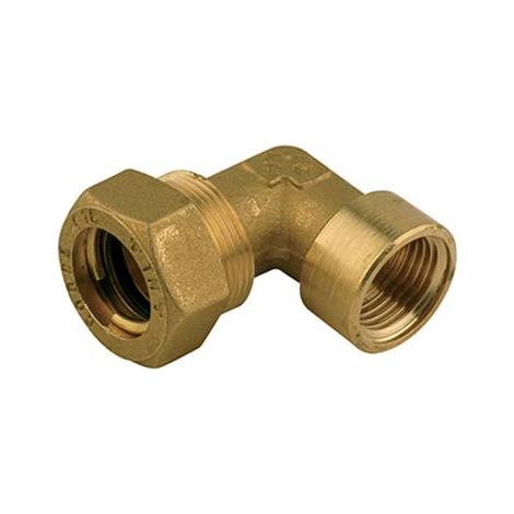 GOMITO STRINGITUBO FILETTO FEMMINA X RAME - OTTONE MM 10X1/2F- 10 pezzi
