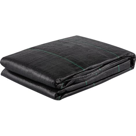 VEVOR Tela geotextil 3,8 x 15,2 m Tela de drenaje de entrada Tejido PP 3,5 oz Resistencia a la tracción 600 libras Contrapiso para estabilización de suelos, paisajismo, barrera contra malezas