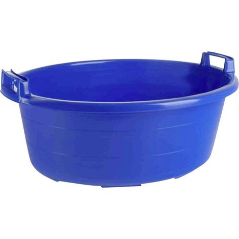 [GEBRAUCHT] B-Ware LOCKWEILER Kunststoffwanne Wanne oval 65 cm 40 l blau hochstehende Griffe (1/2)
