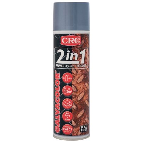 Antirouille GALVACOLOR 2-in-1 500 ml RAL 9005 noir (Par 12)