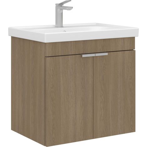 Waschtischunterschrank "Desna 60" – 60 x 45 x 58 cm – Sonomo-Eiche (1/3)