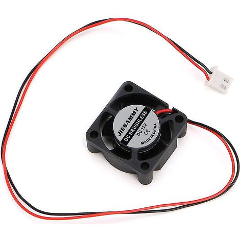 Ventilateur de refroidissement sans balais 2 fils 25x25x10mm pour imprimante 3D (12 V CC) (1/4)