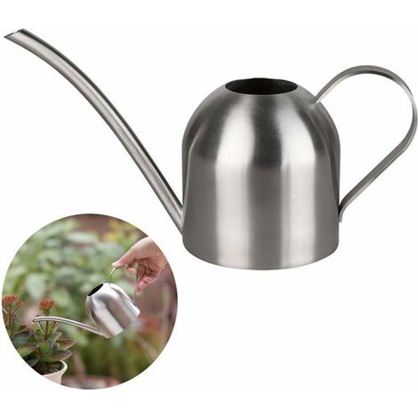 Arrosoir - Jardin - Acier inoxydable - Argent - 9,5 x 8,9 cm - 0,179 kg