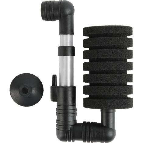 Filtre Éponge pour Aquarium Petit Format en Coton Biologique avec Ventouse – Idéal pour Poissons et Crevettes (1/5)