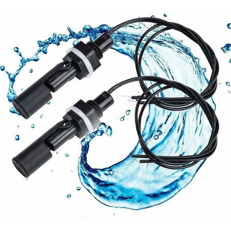 Float Switch, 2pcs Water Level Sensor Liquid Level Switch Horizontal Float Switch Pool Aquarium Pump Float Switch MUMU (1/4)