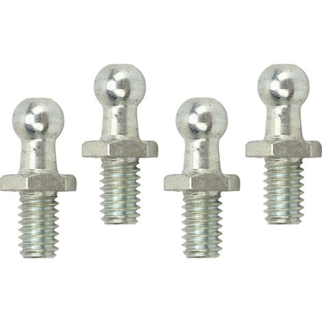Kit 4 goujons à rotule 10mm filetage 5/16-18, dureté élevée, stables et robustes, avec rondelles, pour caisses à outils, camping-cars et voitures, 3/4 pouce (1/5)