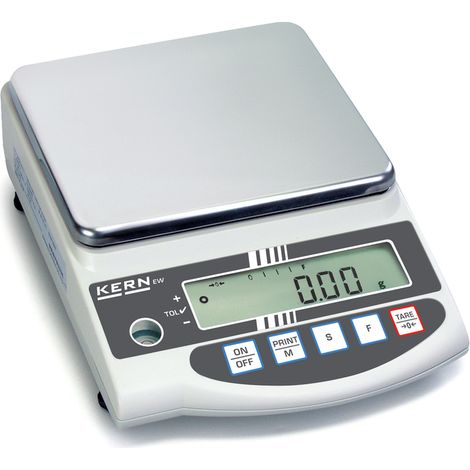 Kern Präzisionswaage EW 6200-2NM, Wägebereich 6200 g, Ablesbarkeit 0,01 g