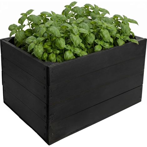 Caja de Madera 40 x 30 x 23 cm Cesta de Madera Estilo Vintage Fruta Decoración Bricolaje Manualidades