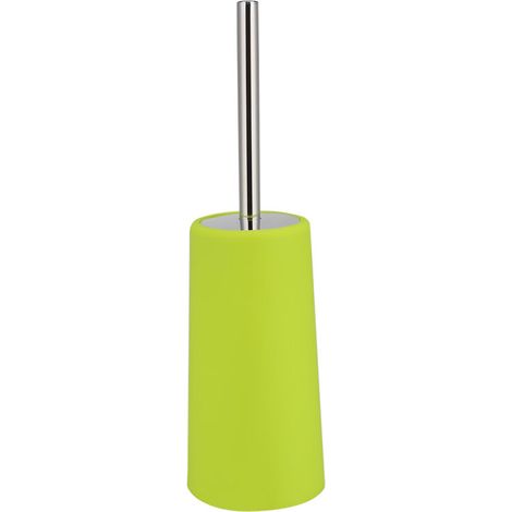 Set porta scopino per WC in acciaio inox per bagno, casa o hotel, verde -Crezuo