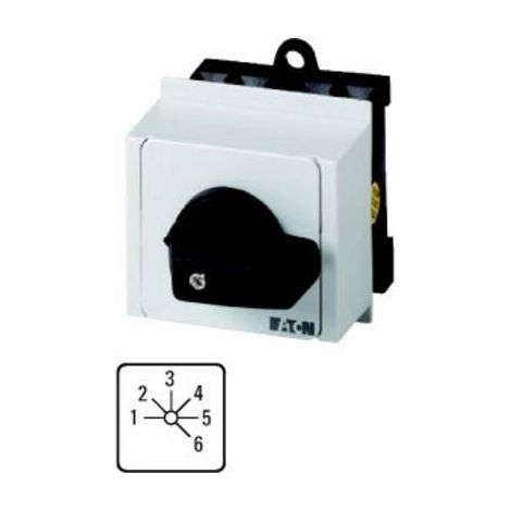 Commut. à gradin cont.: 6 20A 6 crans à acc. encastré en tableau modulaire 000048345 EATON T0-3-8233/IVS (1/2)