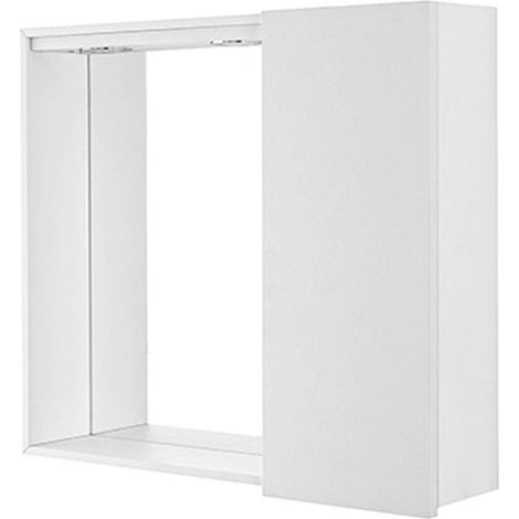 Specchiera da Bagno 1 Anta con Faretti Led Linea Stella - Colore: Bianco Lucido