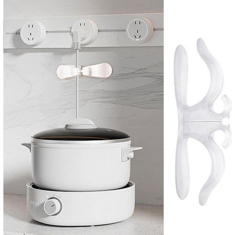 Organisateur De Cordon - 9.6 X 3 Cm - Cuisine - Adhésif Renforcé - 5 Pièces (1/5)