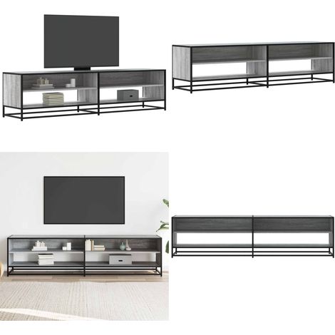 Mobile Porta TV Grigio Sonoma 180,5x40x46 cm in Truciolato - TV Stand - Mobile porta TV