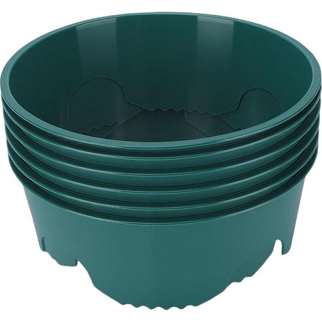 Anneaux de Culture, Anneaux de Culture en PP 8,58 Pouces, Fond dentelé pour Une Insertion Facile, Bordure Ronde pour l'arrosage des Racines et la Protection des Plantes dans Les Jardins et Les (1/5)