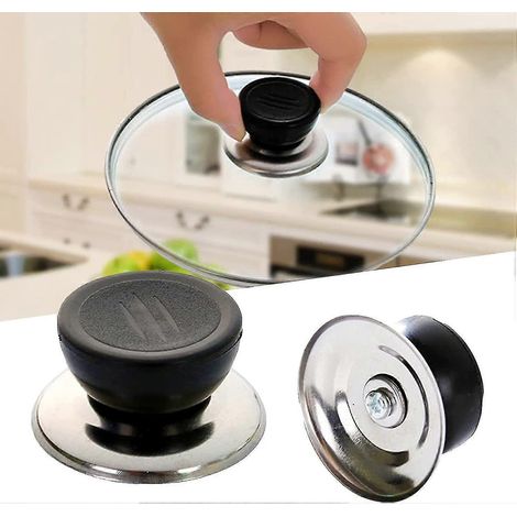 2 supports de poignée de rechange pour couvercle de casserole en acier inoxydable (1/5)