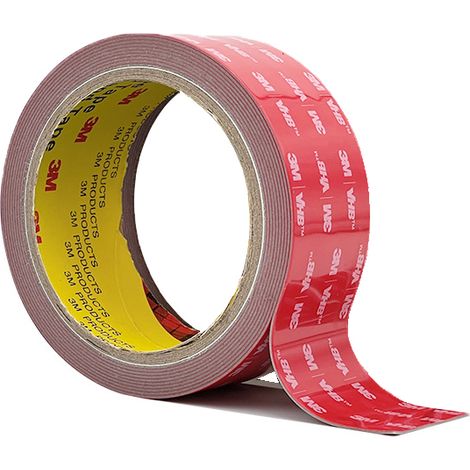 NineClouds 3M Ruban adhésif Double Face Extra Forte, Imperméable et ultra Résistant aux Hautes Températures Ruban de Montage pour Usage Extérieur,Voiture Réparation,Fixation,DIY,Bande LED(3M20MM) (1/5)