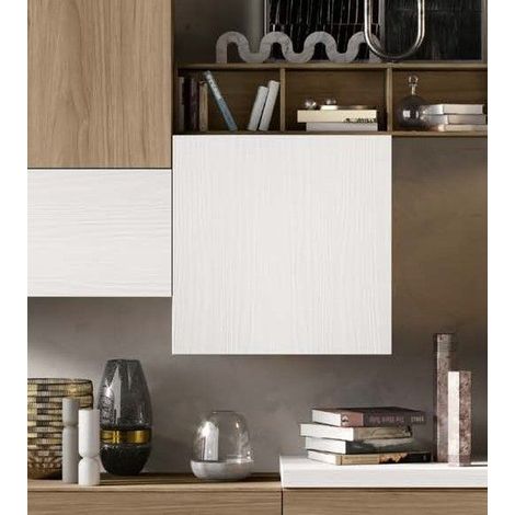 Pensile Cubo sospeso linea Domino in Noce Bianco (1/2)