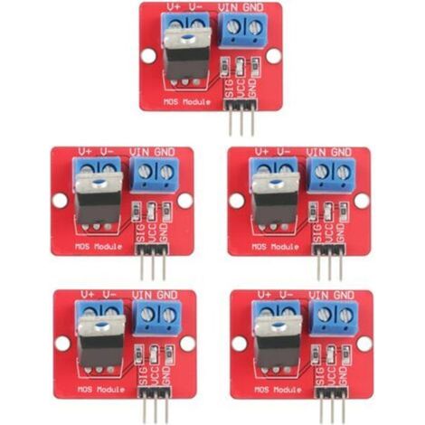 Lot de 5 modules de commande 3,3 V/5 V, sortie PWM, tension de sortie 0-24 V (1/5)