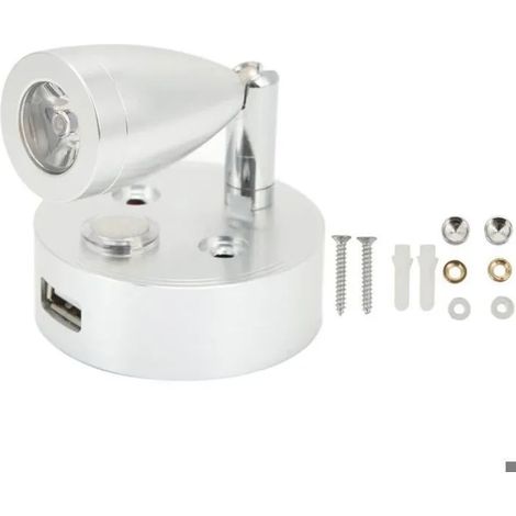 Lampe liseuse RV 10V-30V LED 3000K blanc chaud lampe de chevet pour bateau et camping-car YYV (1/4)
