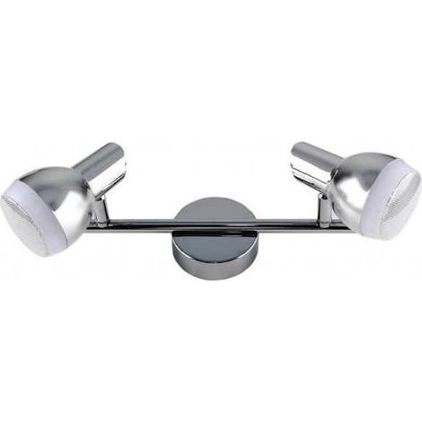 Aplique rui 2x5w led 840lm 3000k l.27,5xan.9xal.14cm cromo