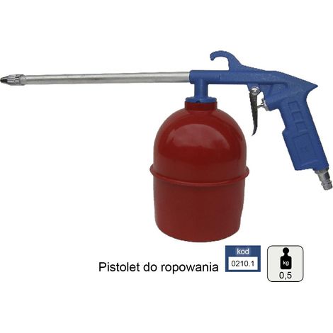 Adler Pistola para limpieza con solventes, herramienta neumática para mantenimiento industrial y automotriz, boquilla de precisión, diseño ergonómico, estructura resistente, color metálico.