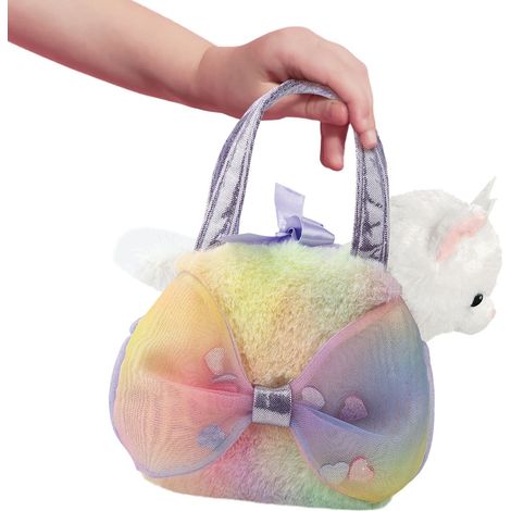 Plüschtier Katze in Tasche, 20 cm, kuschelweiches Design