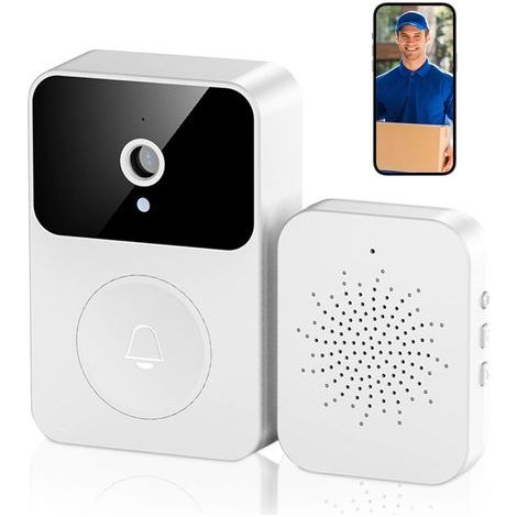 Kabellose Türklingelkamera, intelligente 1080p-HD-Videotürklingel mit Nachtsicht, WLAN-fähige Smart-Videotürklingel, Gegensprechfunktion, Foto- und Videoaufzeichnung, unterstützt Cloud-Speicherung (1/5)