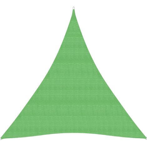Toldo vela parasol 160 g/m² HDPE 3 x 4 x 4 m verde claro 020009382 (1/5)