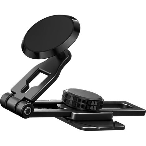 Support de téléphone magnétique pour voiture - Rails coulissants réglables - Bras télescopique rotatif à 360° - Support de tableau de bord pour tous les smartphones Secu (1/5)