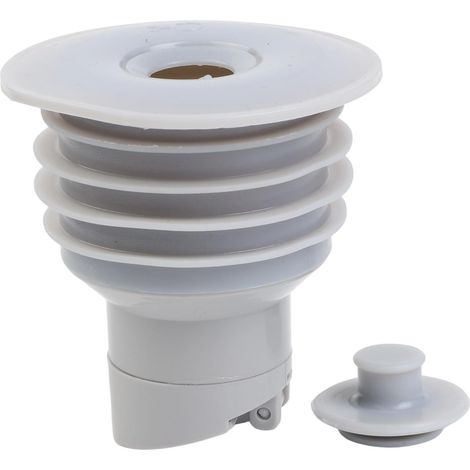 Joint d'étanchéité en silicone à 7 couches, anti-odeur et anti-débordement avec rebond automatique à 90° pour évier de cuisine, salle de bain, machine à laver, gris (1 60-65 mm) (1/5)