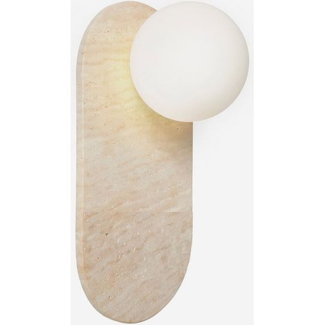 Wandleuchte aus Travertin und Glas Tor All (1/5)