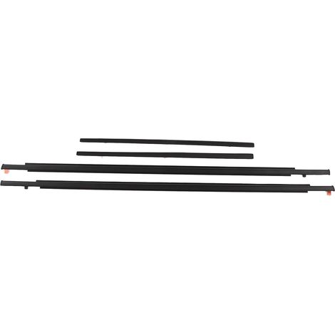 Garniture de Coupe-froid de Fenêtre, Bande d'étanchéité Extérieure de Fenêtre de Porte, Moulage de Ceinture, Joint d'étanchéité de Moulure de en Métal + ABS + Caoutchouc, 4 Pièces de (1/5)