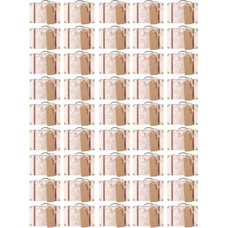 50 pièces/ensemble nouvelle Mini valise élégante Portable carton bonbons bote-cadeau de mariage fête d'anniversaire (1/5)