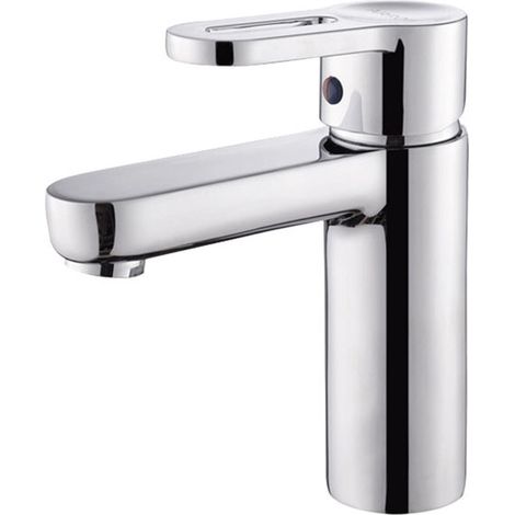 Sale Get Waschbecken-Wasserhahn, Mischbatterie mit Ablassgriff, Abfluss inklusive, wassersparender Luftsprudler-Wasserhahn, einfache Installation